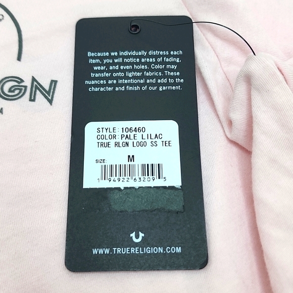TRUE RELIGION LILAC COLOR T-SHIRT - Picture 8 of 10